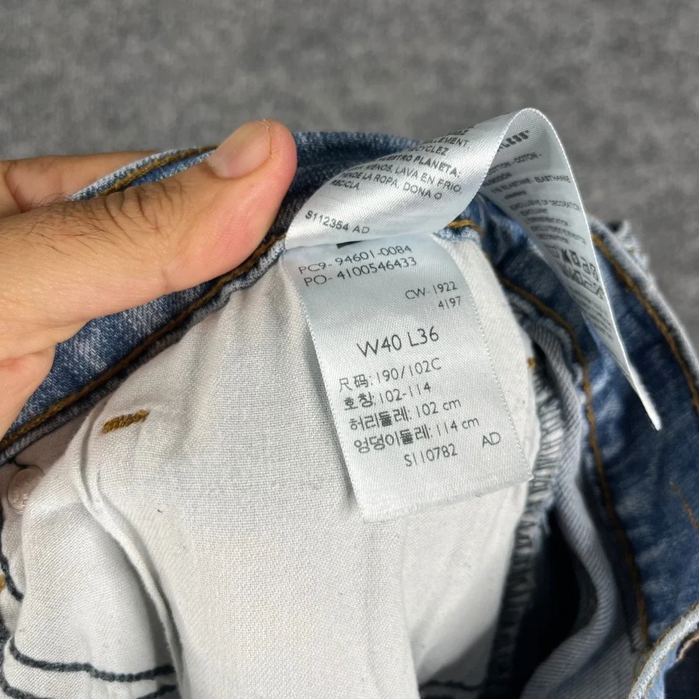 Signature‎ by Levi Strauss Jeans Mens Size 40x36 Light Wash Straight Fit Denim